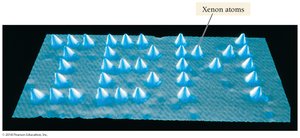 Xenon atoms arranged to spell IBM