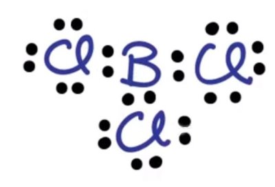 Lewis structure of BCl3