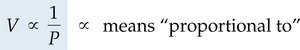 Boyle's law proportionality