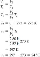 Charles's law calculation example