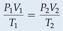 Combined gas law equation