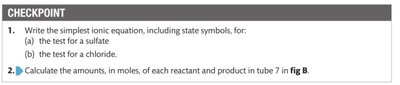 Table and diagram showing lead iodide precipitation