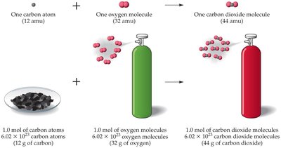 Mole and mass relationships visualized