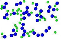 Molecular diagram showing reactant and product molecules in a chemical reaction