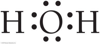 Lewis structure for water