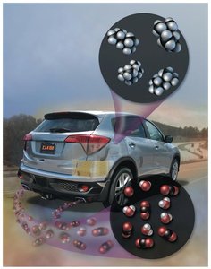 Car emitting CO2 from combustion
