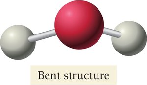 Bent structure of H2O