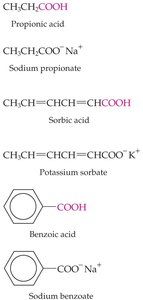 Structures of spoilage inhibitors