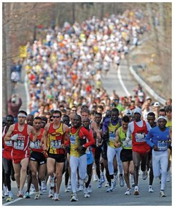 Endurance exercise (marathon running)