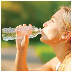 Person drinking water