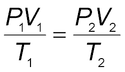 Combined Gas Law equation