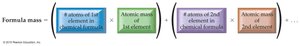 Formula mass calculation