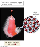 Water with fixed ratio of hydrogen to oxygen