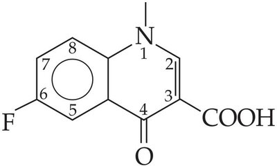 Fluoroquinolone structure