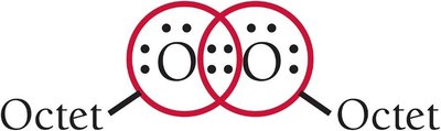 Octet completion in O2 with double bond