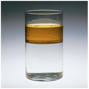 Oil and water separation due to polarity