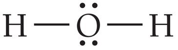 Lewis structure for water