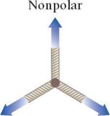 Nonpolar trigonal planar molecule