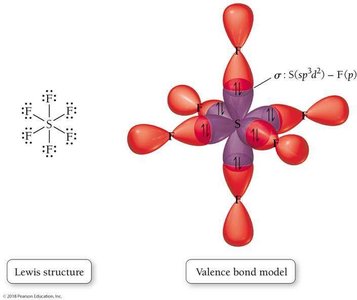 Valence bond model for AsF5