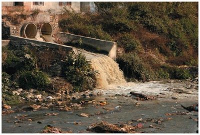 Polluted water as a chemical mixture