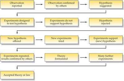 Flowchart of the scientific method