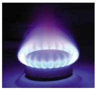 Emission of heat in a chemical reaction