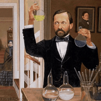 Scientist performing an experiment