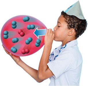 Adding gas to a balloon increases its volume