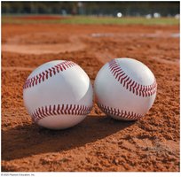 Two baseballs representing an exact number