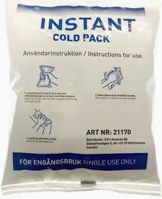 Instant cold pack used for sports injuries