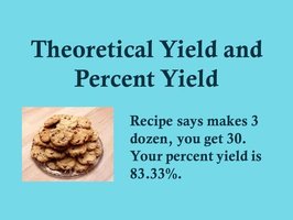 Theoretical and percent yield example