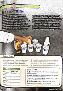 Kitchen chemistry: observing reactions in common substances