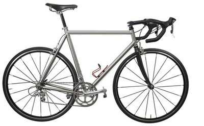 Titanium bicycle as an example of density