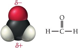 Permanent dipole in formaldehyde