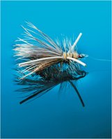 Surface tension example: fly-fishing lure floating
