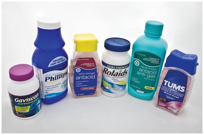 Common antacid products