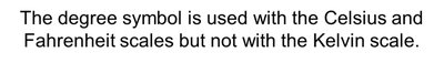 Degree symbol usage
