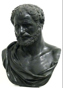 Bust of an ancient Greek philosopher
