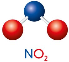 Molecular model of NO2