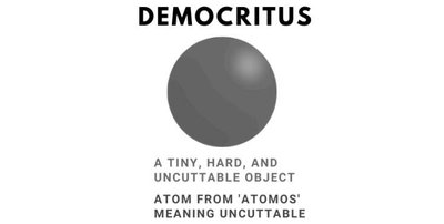 Democritus model of the atom: a tiny, hard, uncuttable object