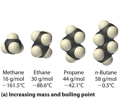 Dispersion forces in hydrocarbons