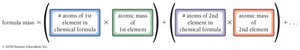 Formula mass calculation