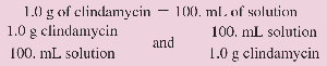 Conversion factor for clindamycin