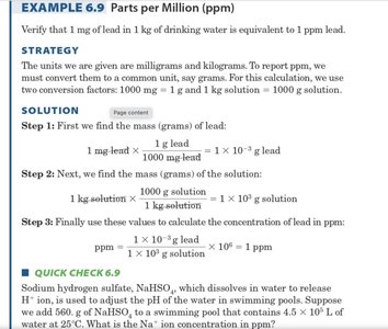 ppm calculation example