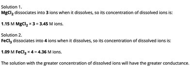 Conductivity of ionic solutions
