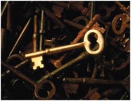 Keys representing metals, some resistant to corrosion