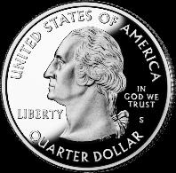 US quarter as an example of an exact number (counting)