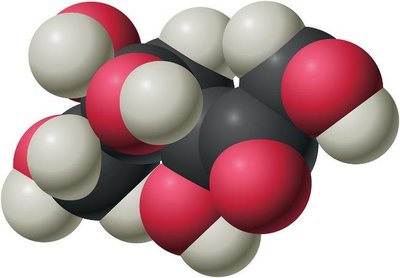 Molecular model of fructose