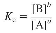 General equilibrium constant expression