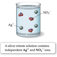AgNO3 solution with independent ions